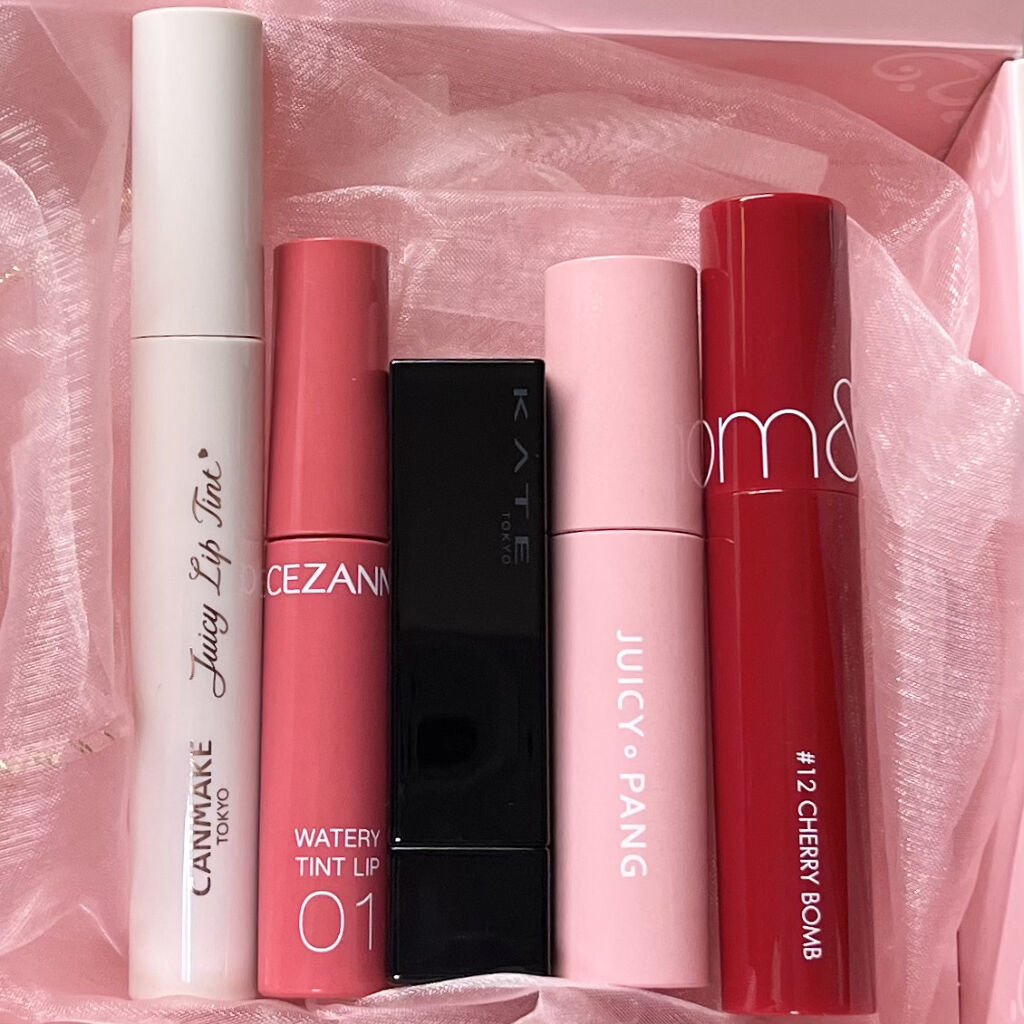 ジューシーラスティングティント/rom&nd/リップティントを使ったクチコミ（1枚目）