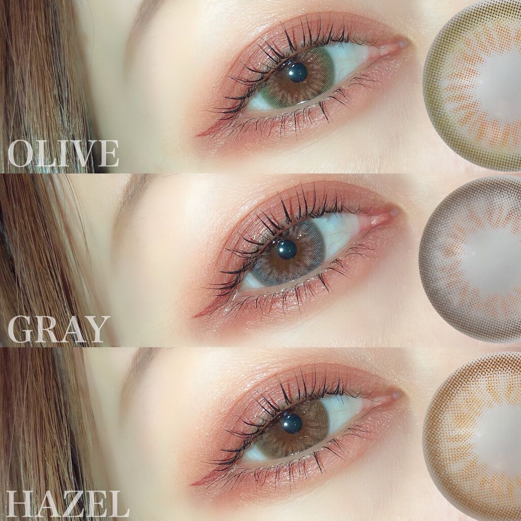 フレンチゴールド3コン/OLENS/カラーコンタクトレンズを使ったクチコミ（2枚目）