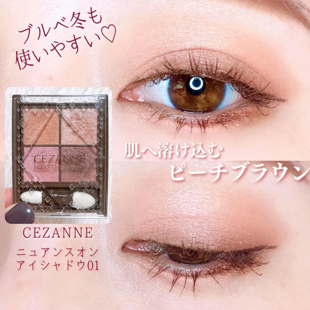 ニュアンスオンアイシャドウ/CEZANNE/アイシャドウパレットを使ったクチコミ(1枚目)