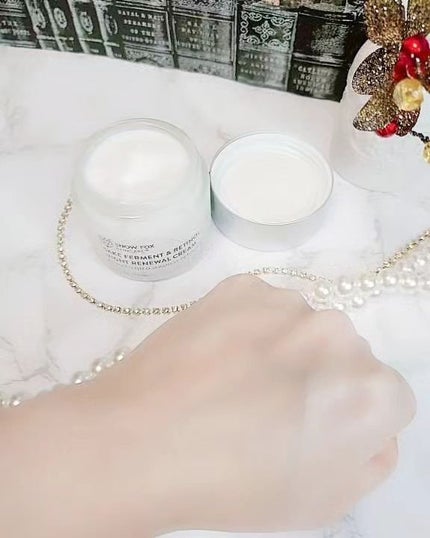 SAKE ナイトクリーム/SNOW FOX SKINCARE/フェイスクリームを使ったクチコミ(6枚目)