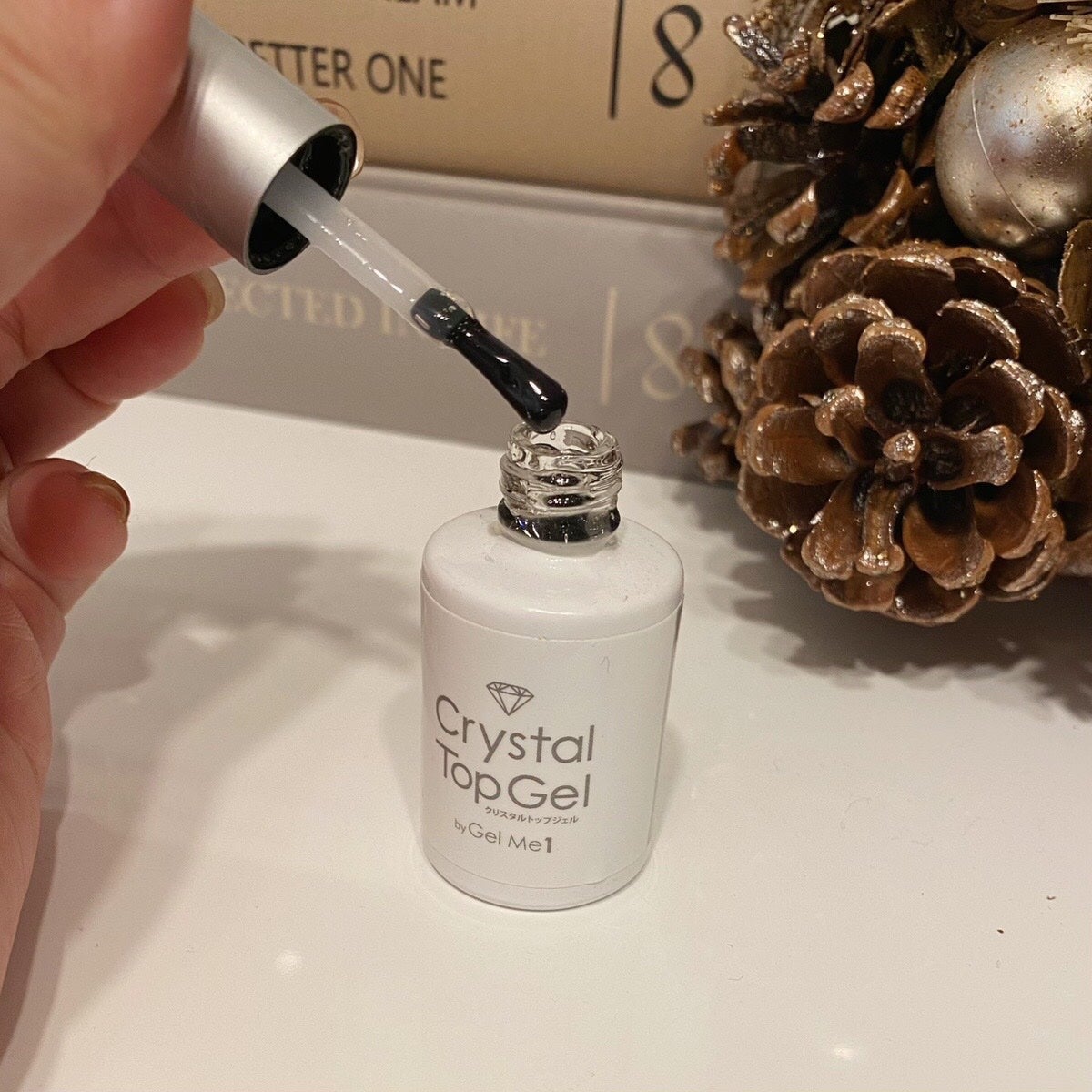 ジェルミー クリスタルトップジェル /ジェルミーワン/ジェルネイルを使ったクチコミ(2枚目)