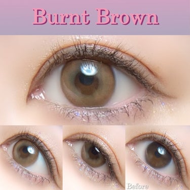 Burnt Brown/eyesm/カラーコンタクトレンズを使ったクチコミ（3枚目）