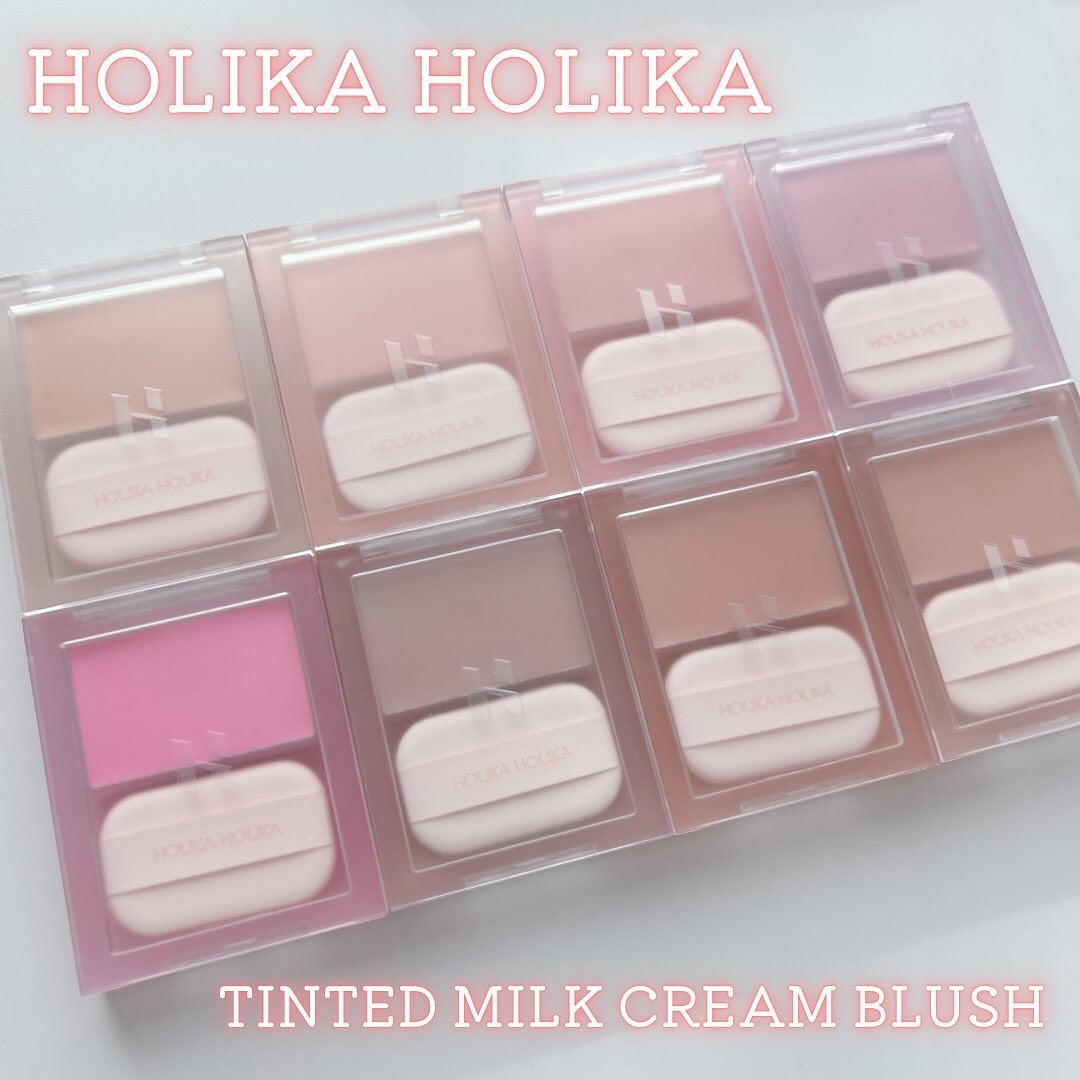 ティンテッドミルククリームブラッシュ /HOLIKA HOLIKA/ジェル・クリームチークを使ったクチコミ（1枚目）