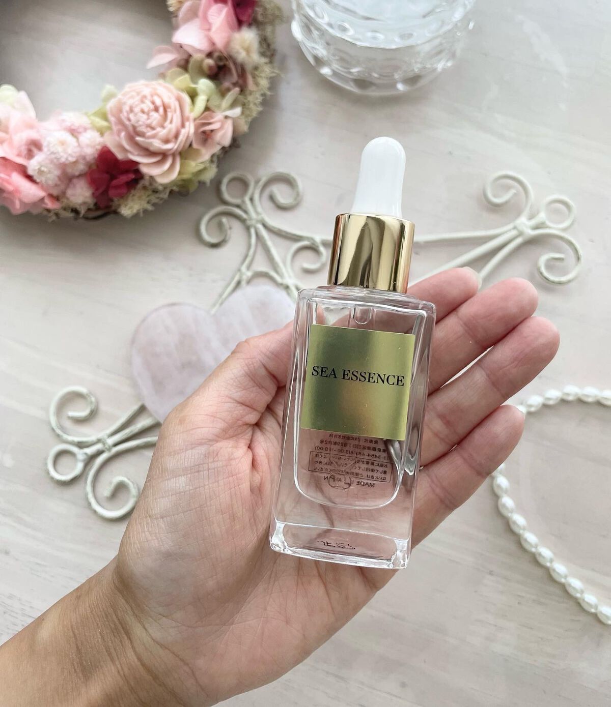 ローズクォーツ美顔プレート/SEA ESSENCE/美顔器・マッサージを使ったクチコミ（2枚目）