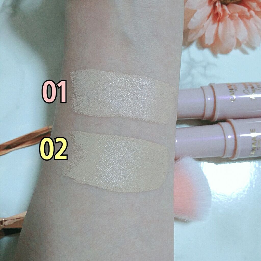 クリーミーファンデーションスティック/キャンメイク/その他ファンデーションを使ったクチコミ（2枚目）