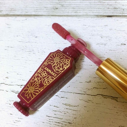 キャンメイク リップティントシロップのクチコミ「CANMAKE🍓リップティントシロップ
#店舗限定 #プラムシロップ🍯🍑
なんて美味しそうな名.....」(2枚目)