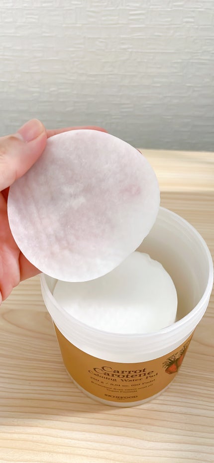 キャロットカロテン カーミングウォーターパッド/SKINFOOD/トナーパッドを使ったクチコミ(3枚目)