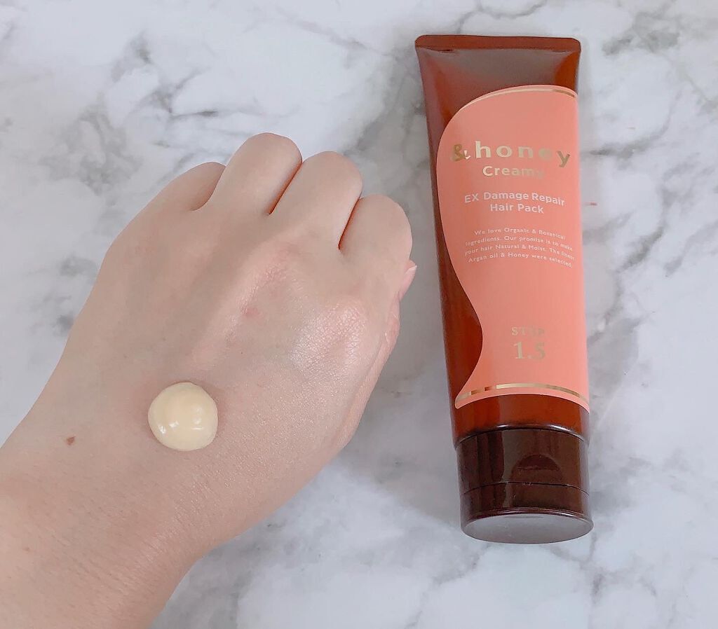 &honey Creamy EXダメージリペアヘアパック1.5/&honey/ヘアマスク・ヘアパックを使ったクチコミ(4枚目)