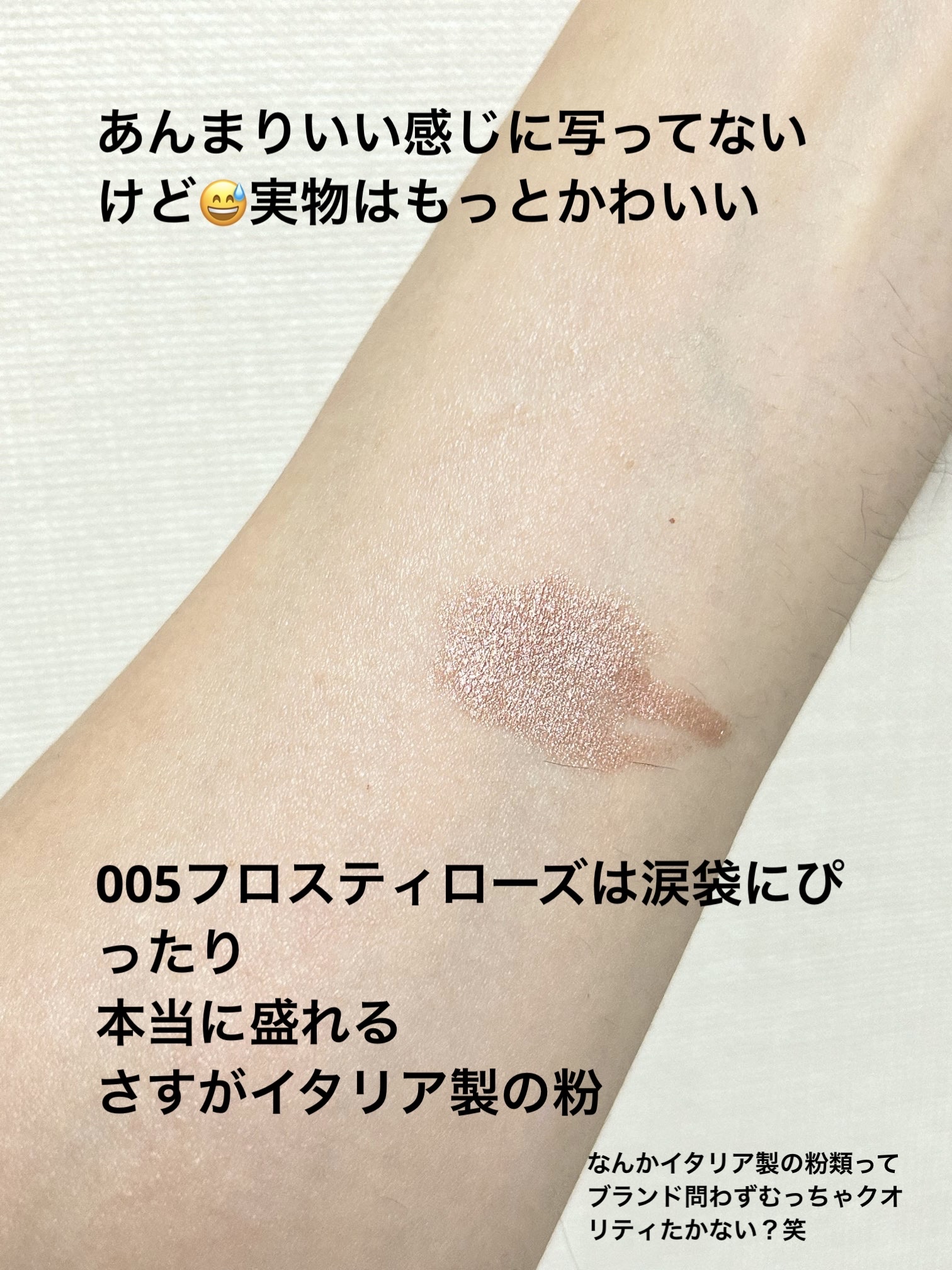 ワンダー ラスト アイシャドウ スティック 005 フロスティローズ/リンメル ロンドン/スティックアイシャドウを使ったクチコミ（3枚目）