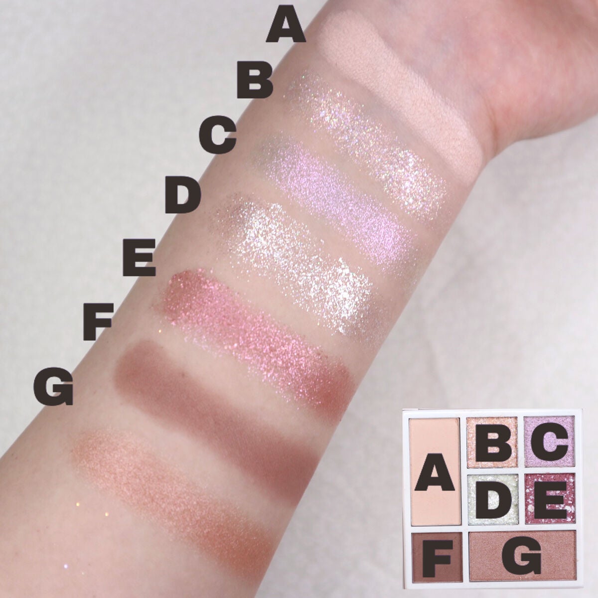 ラブ・ライナー アイカラーパレット ロマンティックブルームコレクション<アイシャドウ>/ラブ・ライナー/アイシャドウパレットを使ったクチコミ(4枚目)