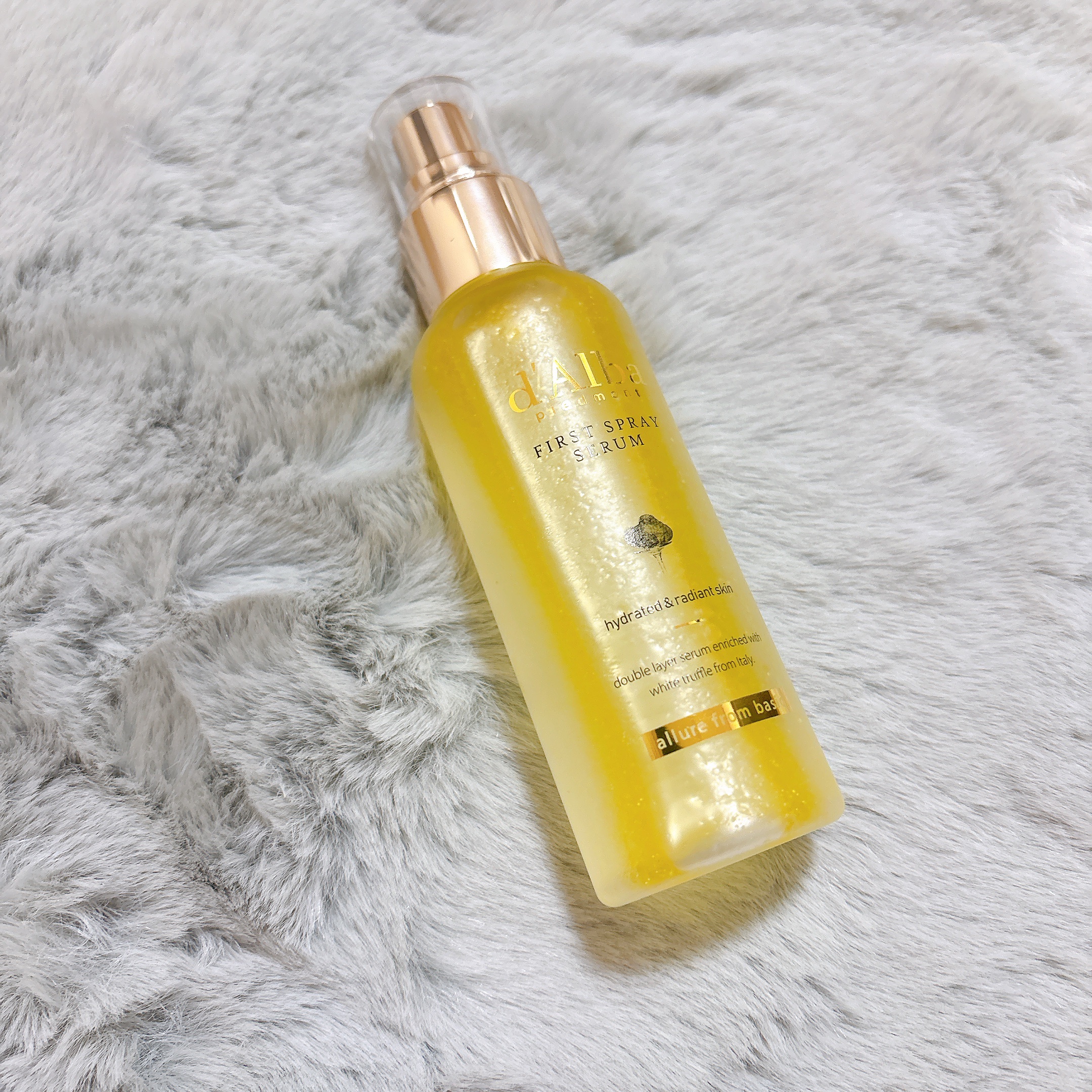 ダルバ ホワイトトリュフファーストスプレーセラム/ダルバ/ミスト状化粧水を使ったクチコミ（1枚目）