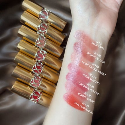 ルージュ ヴォリュプテ シャイン/YVES SAINT LAURENT BEAUTE/口紅を使ったクチコミ(3枚目)