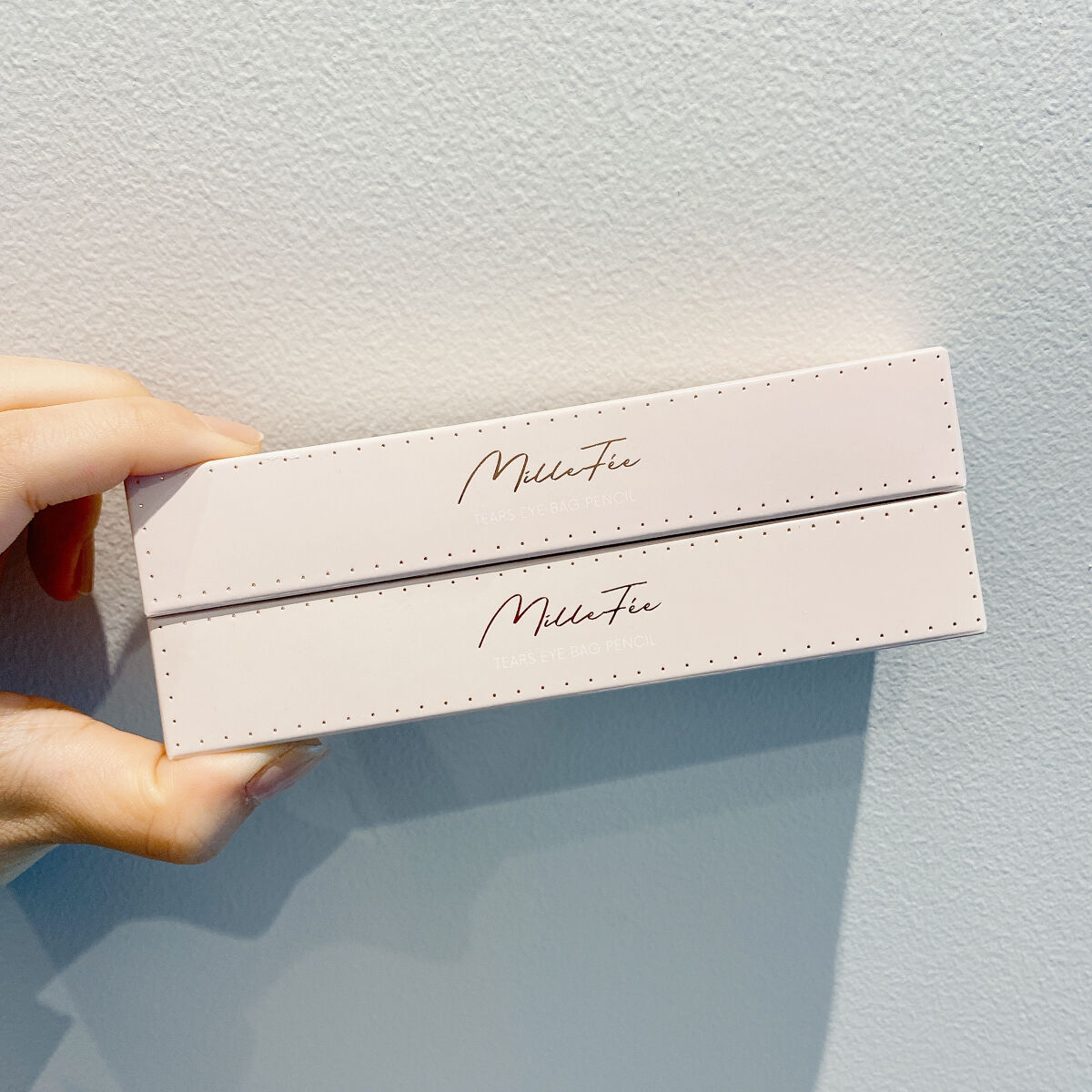 ティアーズアイバッグペンシル 041 シャイン ムーンシルバー/MilleFée/ジェル・クリームアイシャドウを使ったクチコミ（2枚目）