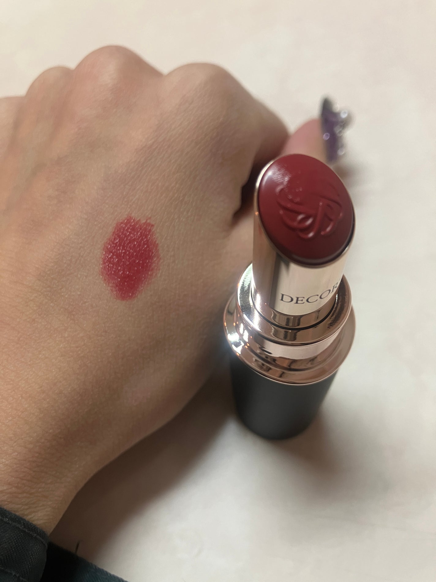 ルージュデコルテ クリームグロウ/DECORTÉ/口紅を使ったクチコミ(2枚目)