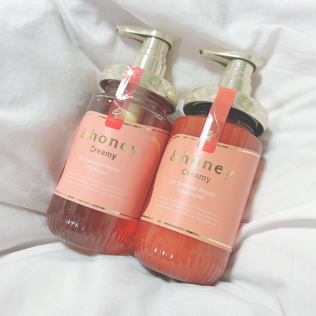 Creamy EXダメージリペアシャンプー1.0/ヘアトリートメント2.0/&honey/市販シャンプーを使ったクチコミ(4枚目)
