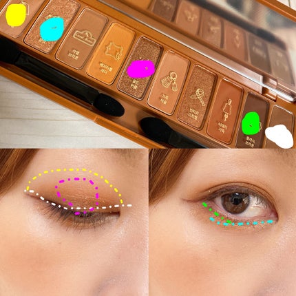 プレイカラー アイシャドウ/ETUDE/アイシャドウパレットを使ったクチコミ(7枚目)