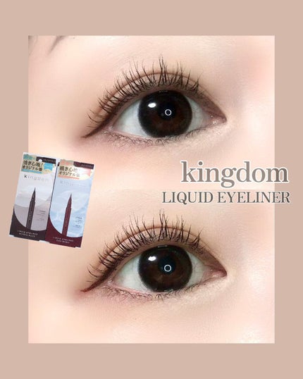 キングダム リキッドアイライナーR1/キングダム/リキッドアイライナーを使ったクチコミ(1枚目)