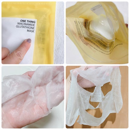 ナイアシンアミドグルタチオンマスク/ONE THING/シートマスク・パックを使ったクチコミ(1枚目)