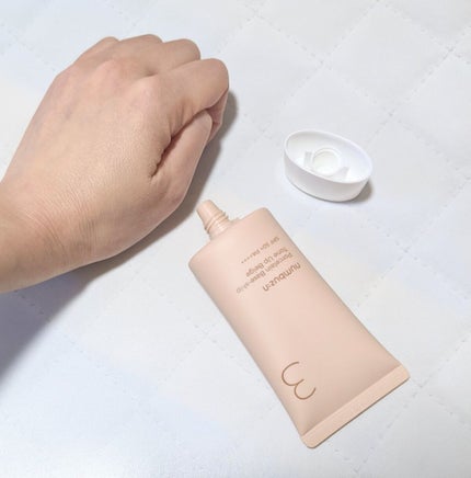 3番 ノーファンデ陶器肌トーンアップクリーム/numbuzin/化粧下地を使ったクチコミ(4枚目)