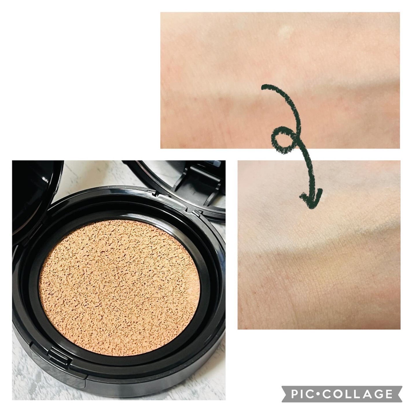 ベルベットジュエルクッション/BIVABOO/クッションファンデーションを使ったクチコミ(2枚目)