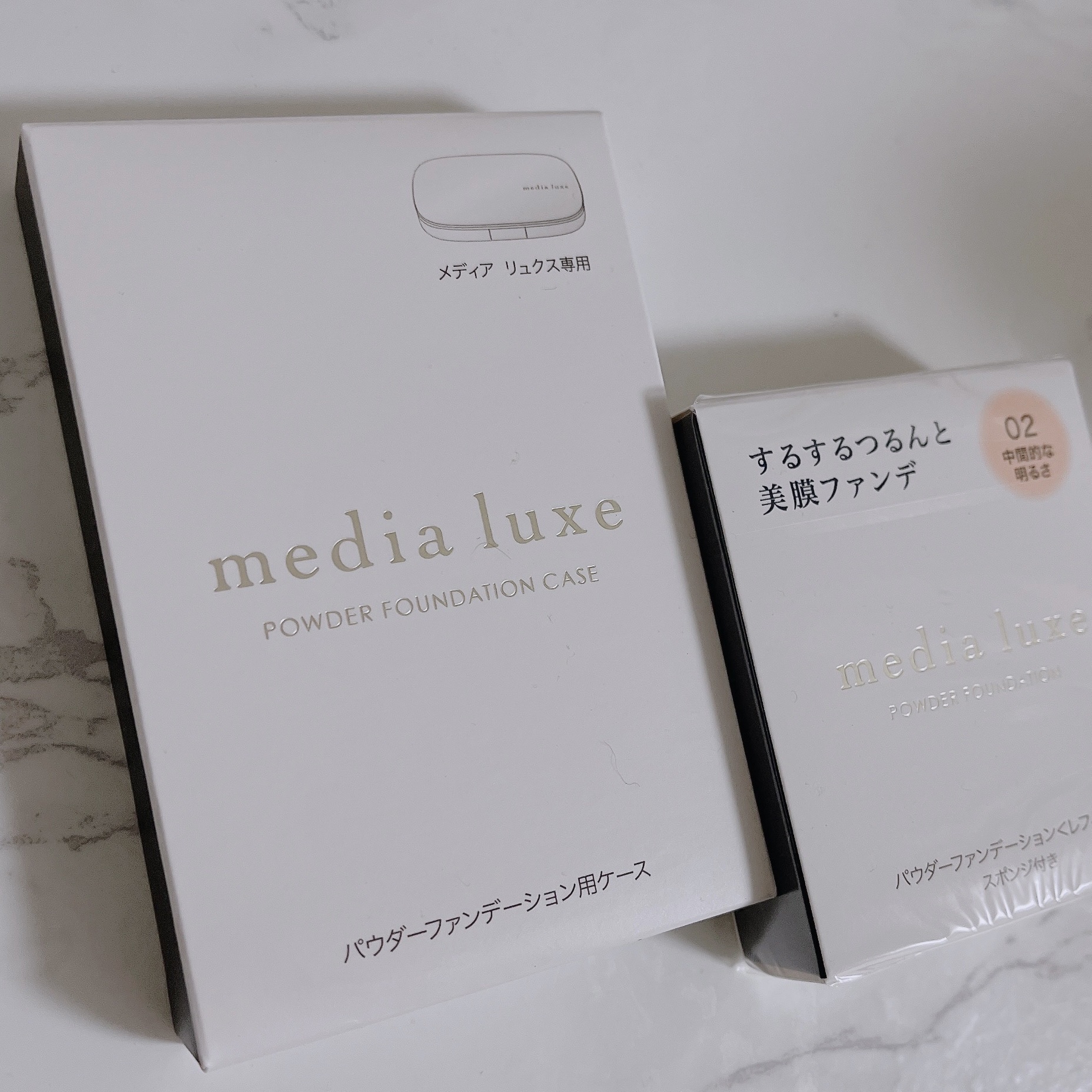 パウダーファンデーション/media luxe/パウダーファンデーションを使ったクチコミ（1枚目）