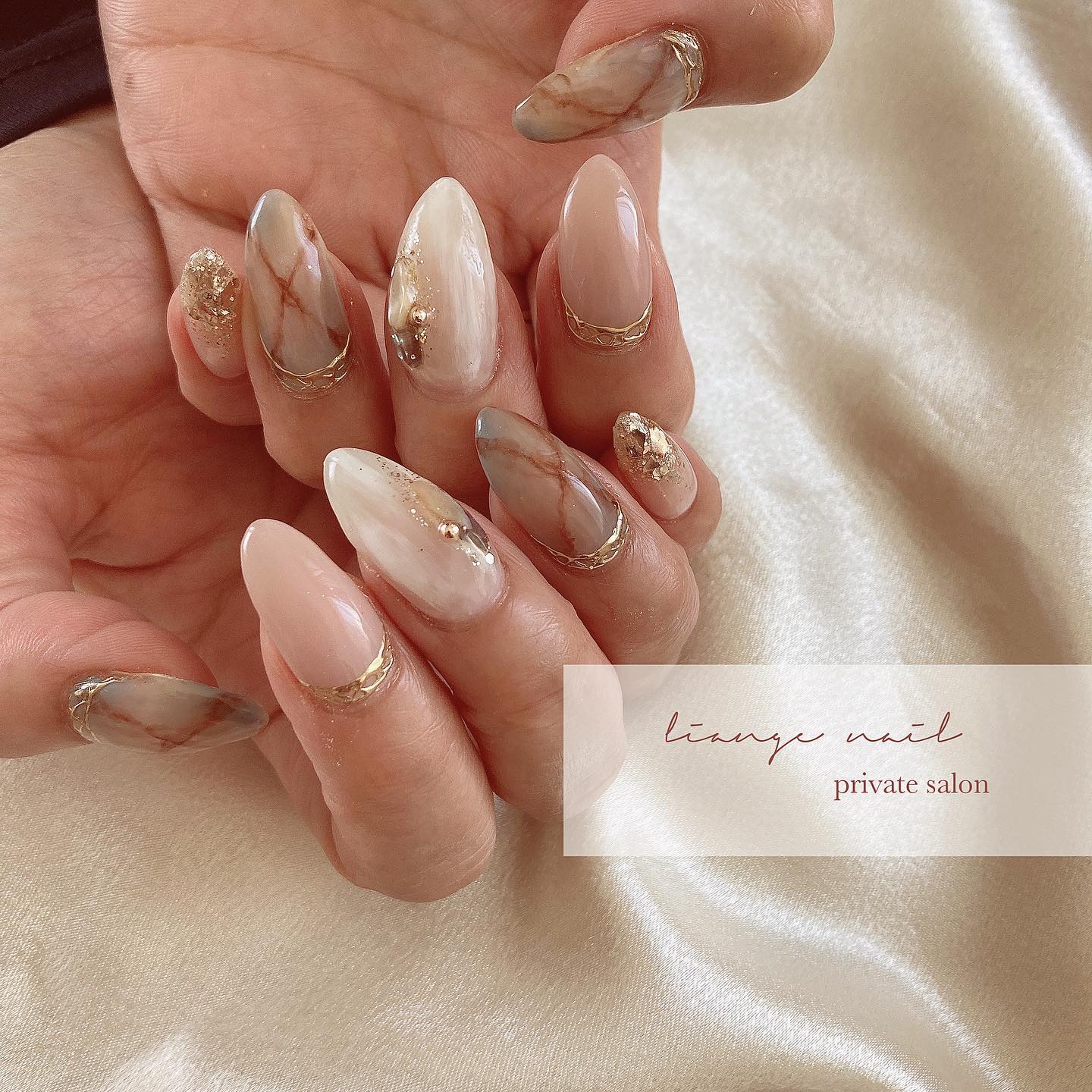 #リアンジェネイル,#柏ネイル,#ネイル,#ニュアンスネイル,#大人ニュアンスネイル,#夏ネイル,#ターコイズネイル,#シェルネイル,#ミラーネイルのネイルデザイン