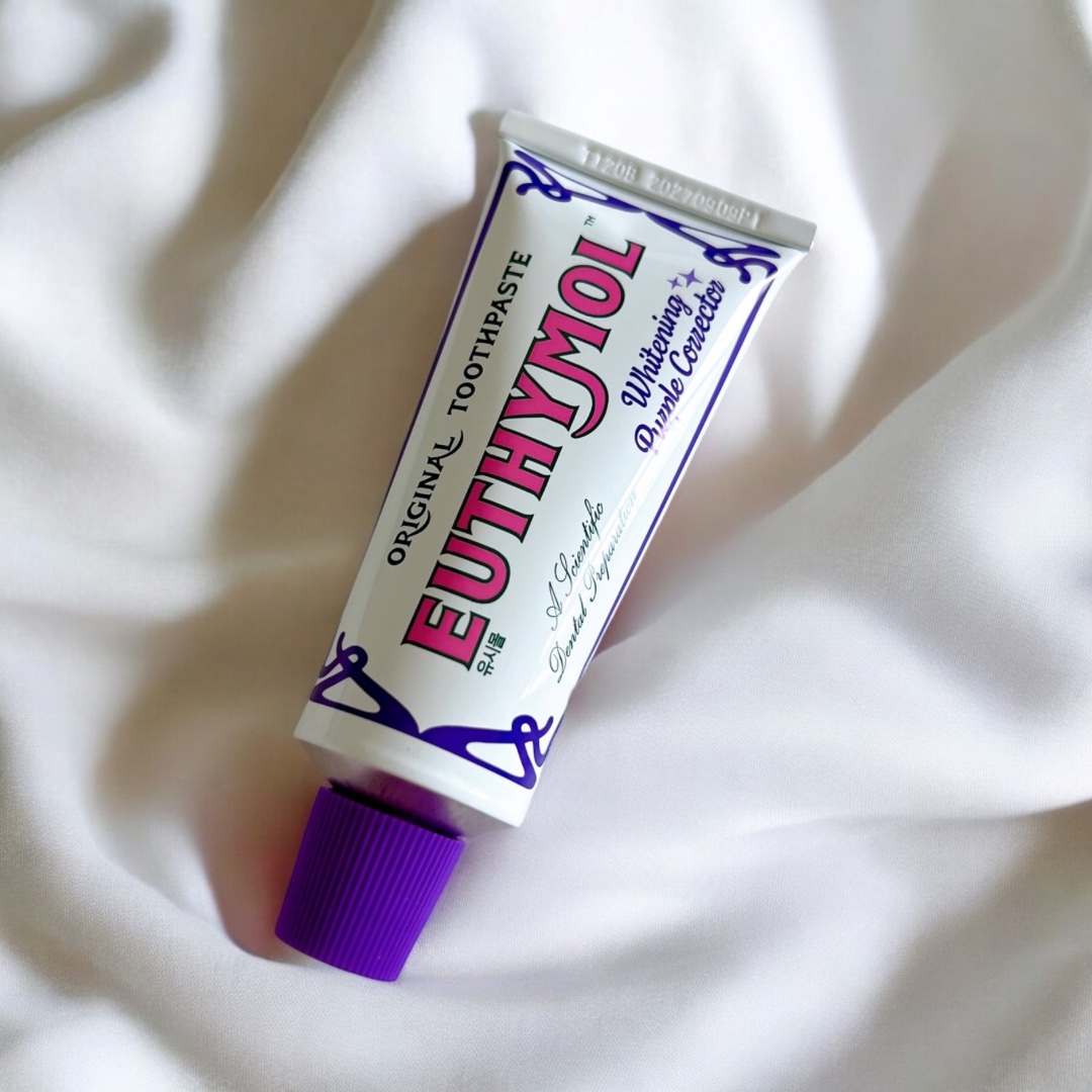 ホワイトパープル歯みがき ピーチフローラルミントの香り/EUTHYMOL/歯磨き粉を使ったクチコミ（2枚目）