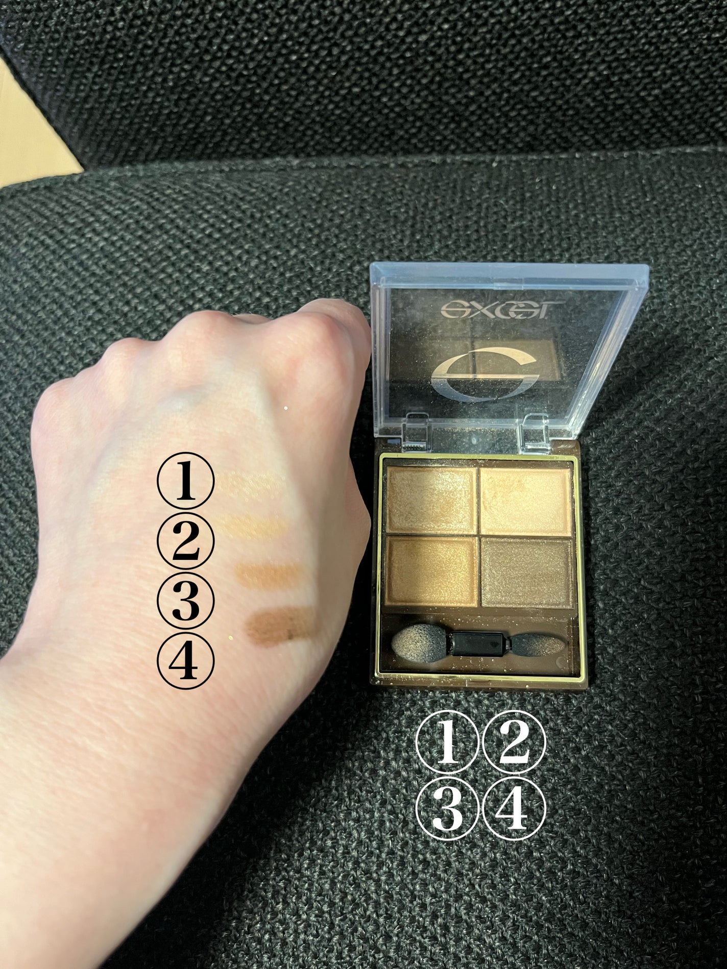 スキニーリッチシャドウ/excel/アイシャドウパレットを使ったクチコミ(5枚目)