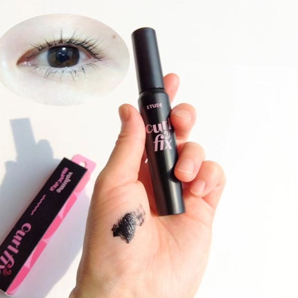 たみ →→フォロバ on LIPS 「エチュード カールフィックスマスカラ ボリュームブラック韓国8..」(4枚目)