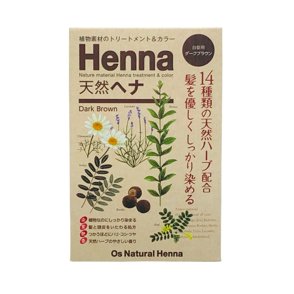 Os Natural Henna Os Natural Henna ダークブラウン