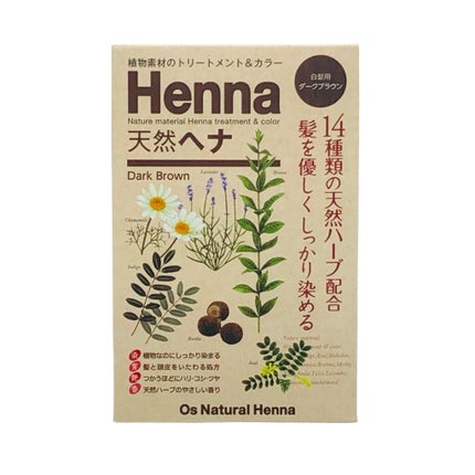 Os Natural Henna Os Natural Henna ダークブラウン