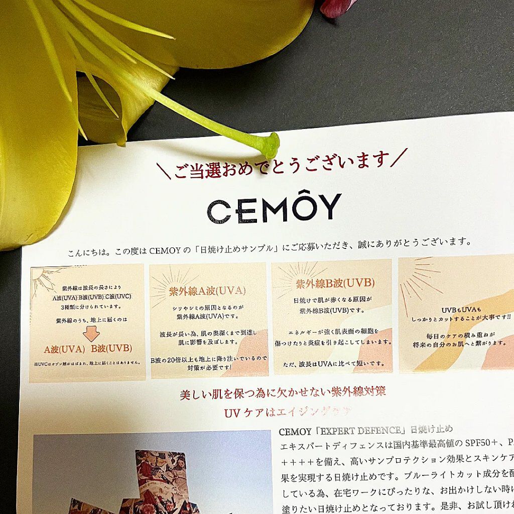 エキスパート ディフェンス/CEMOY/日焼け止めクリームを使ったクチコミ（3枚目）