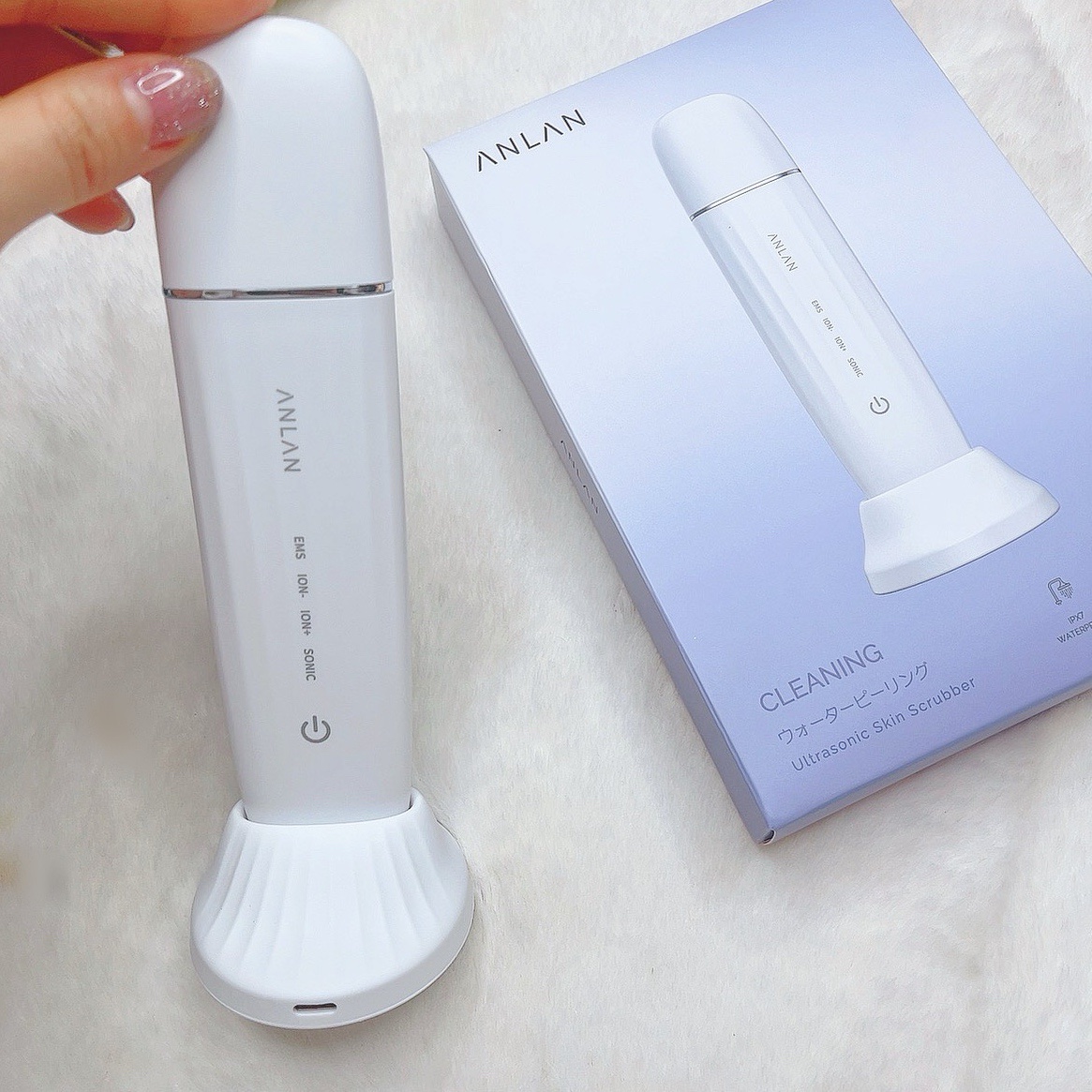 ウォーターピーリング超音波美顔器/ANLAN/美顔器・マッサージを使ったクチコミ（3枚目）