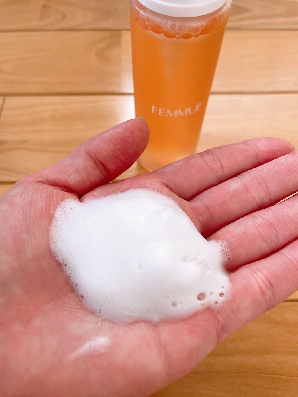 コンフォート ムースウォッシュ/FEMMUE/泡洗顔を使ったクチコミ（2枚目）