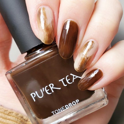 グロッシーコート ミルクティーチャイ【旧】/スキューズミー/オールインワンネイルの画像