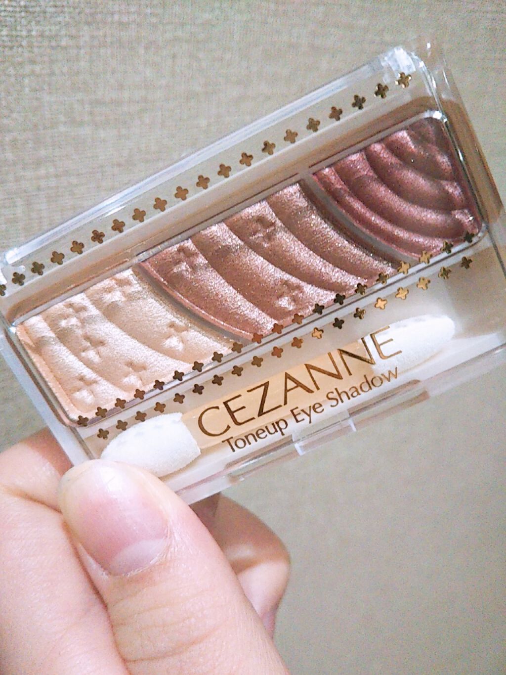 トーンアップアイシャドウ/CEZANNE/アイシャドウパレットを使ったクチコミ(1枚目)