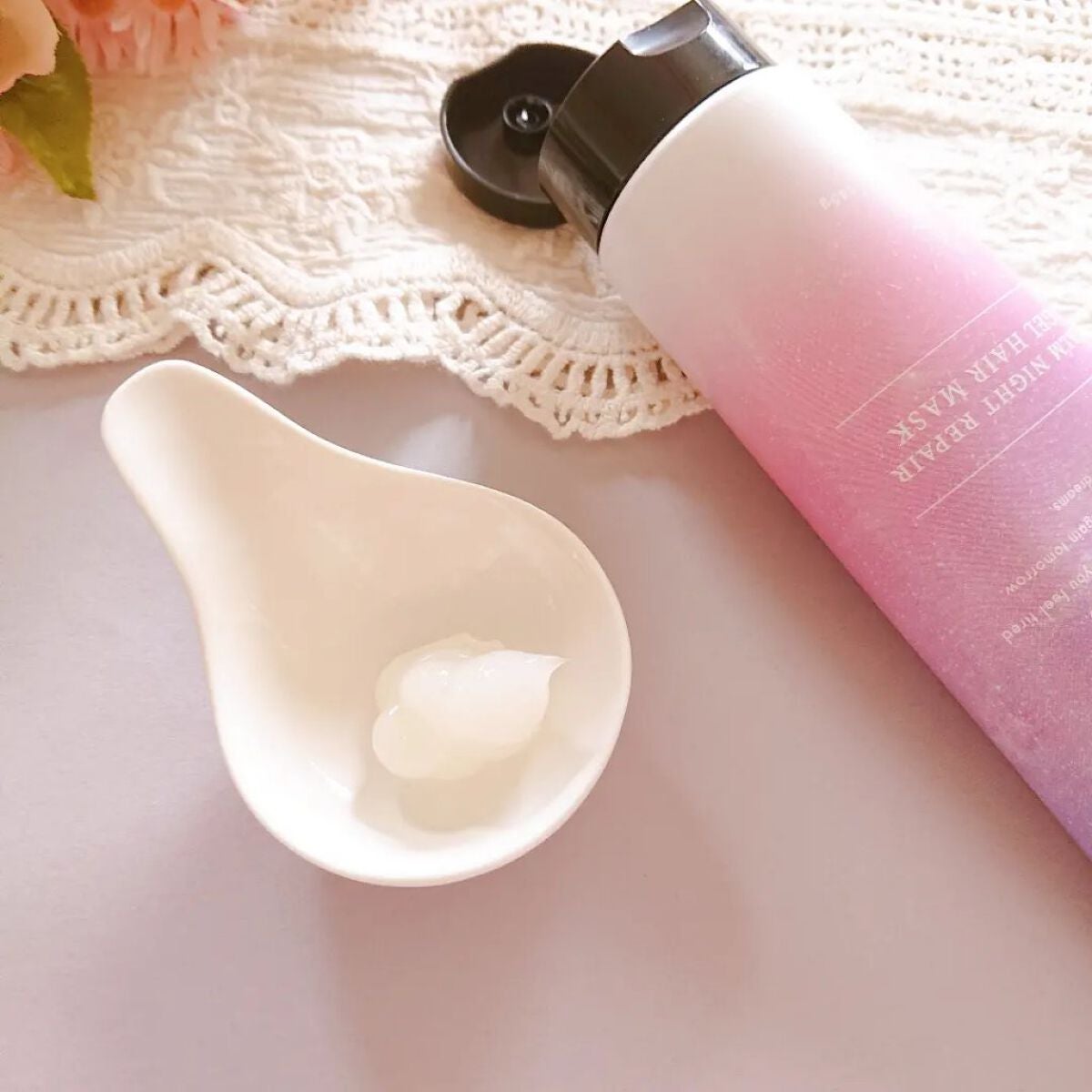 カームナイトリペアジェルヘアマスク/YOLU/ヘアマスク・ヘアパックを使ったクチコミ(3枚目)