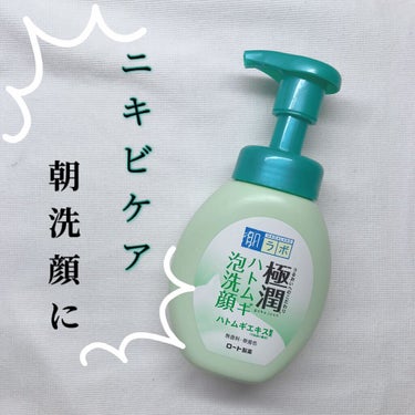 極潤 ハトムギ泡洗顔 160ml（ポンプ）/肌ラボ/泡洗顔を使ったクチコミ（1枚目）