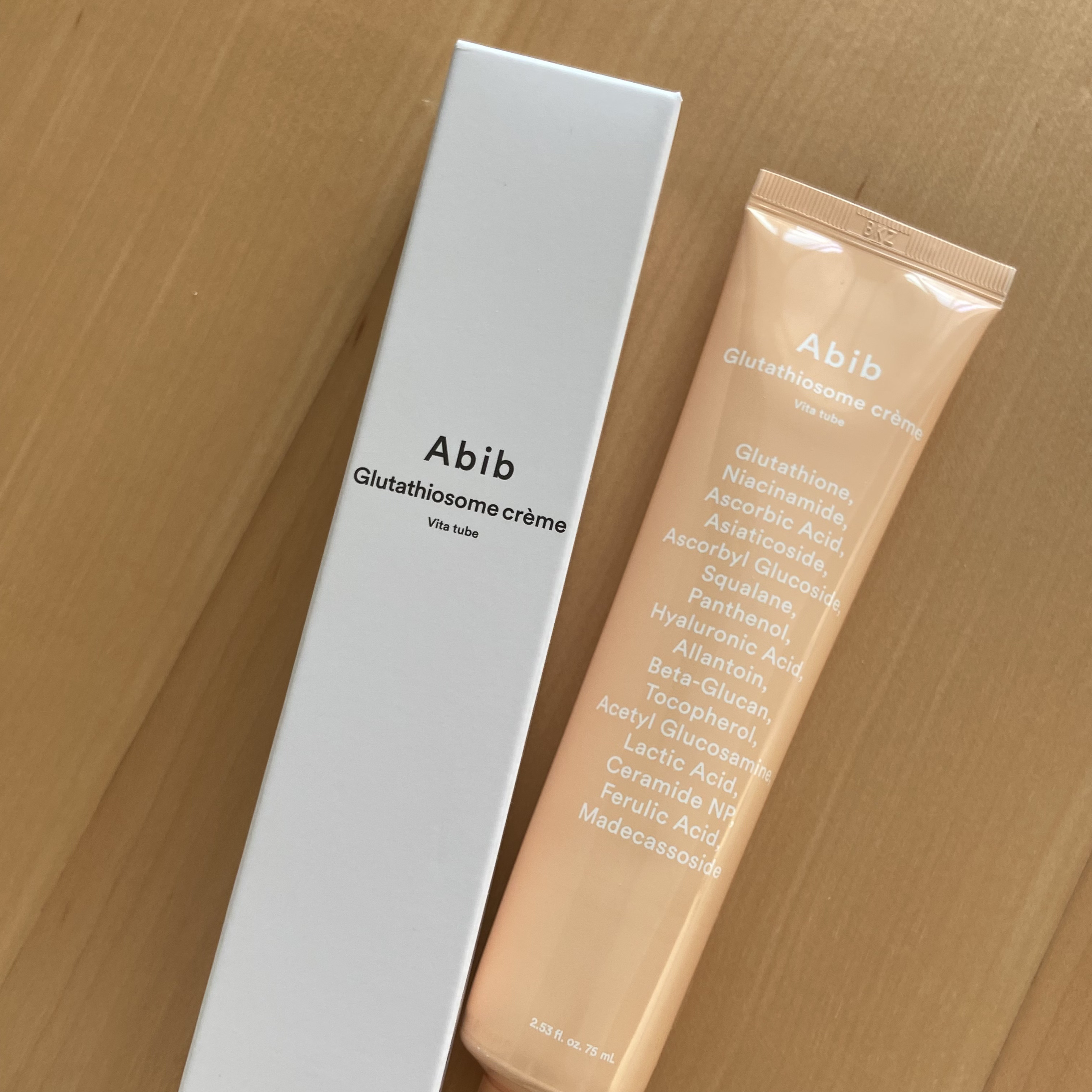 アビブ　グルタチオンソームクリームビタチューブ/Abib /フェイスクリームを使ったクチコミ（1枚目）