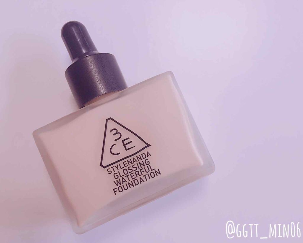 GLOSSING WATERFUL FOUNDATION/3CE/リキッドファンデーションを使ったクチコミ（1枚目）