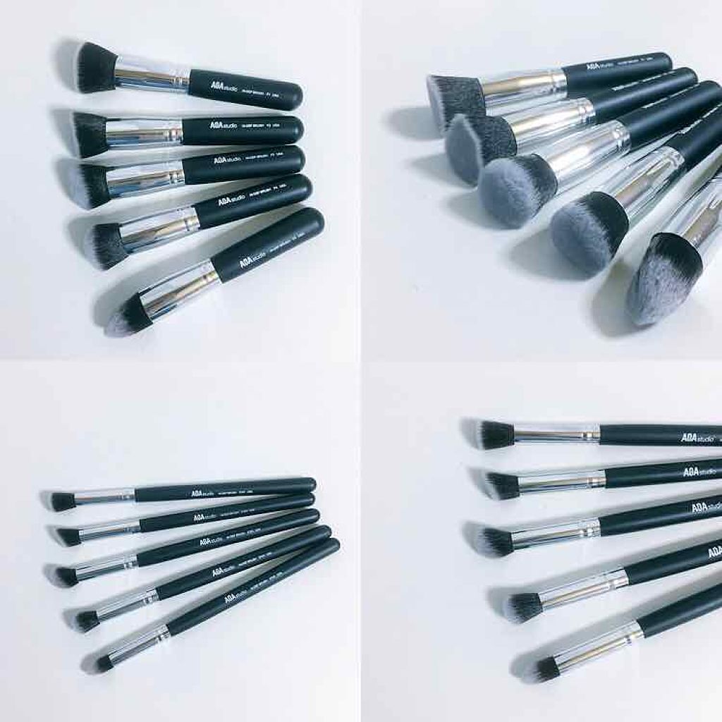 10-Piece Sculpting Brush Set + Brush Roll/AOA/メイクブラシを使ったクチコミ（1枚目）