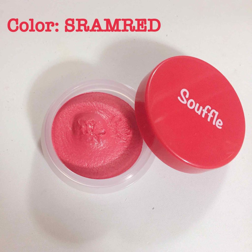 スフレチーク Souffle/DAISO/ジェル・クリームチークを使ったクチコミ（2枚目）