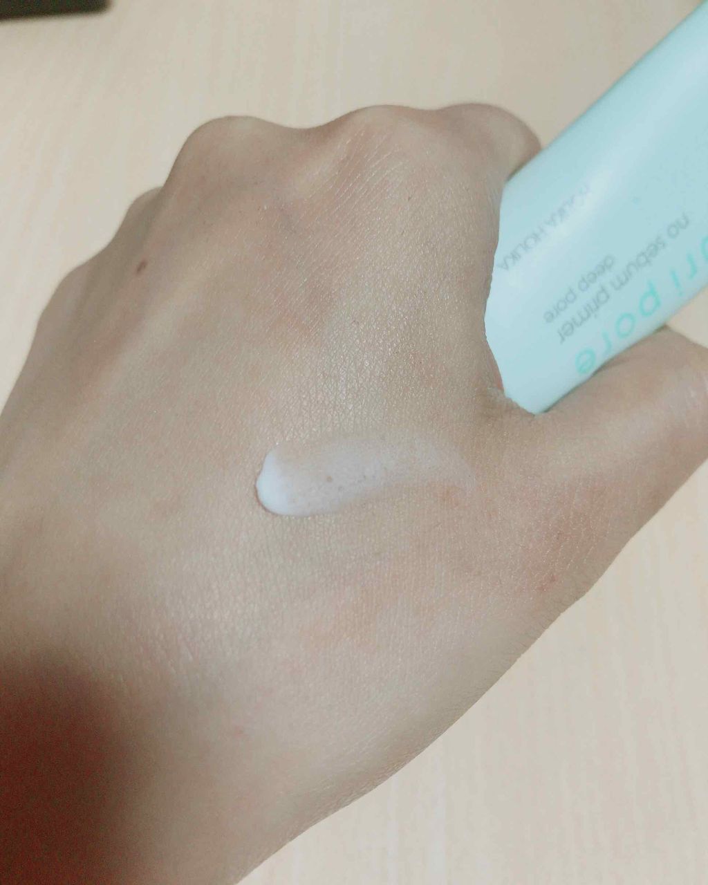 HOLIKA HOLIKA ホリカ ピュリポア プライマーのクチコミ「ホリカホリカ ポリピュアプライマー
→
ドラストで購入
陶器肌！にひかれて購入しました

プラ.....」（3枚目）