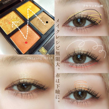 アイ カラー クォード 26 レオパード サン/TOM FORD BEAUTY/アイシャドウパレットを使ったクチコミ(3枚目)