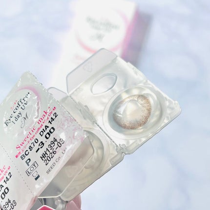 シード シード Eye coffret 1day UV Mのクチコミ「カラー:スウィーティーメイク
レンズアップルさんで新しいカラコンを購入させていただきました✨.....」(3枚目)