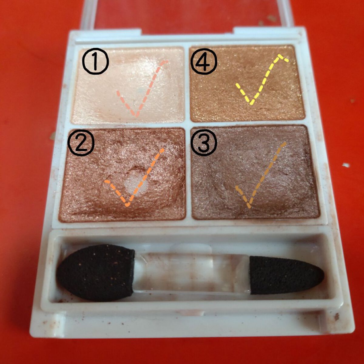 シルキースフレアイズ/キャンメイク/アイシャドウパレットを使ったクチコミ（3枚目）