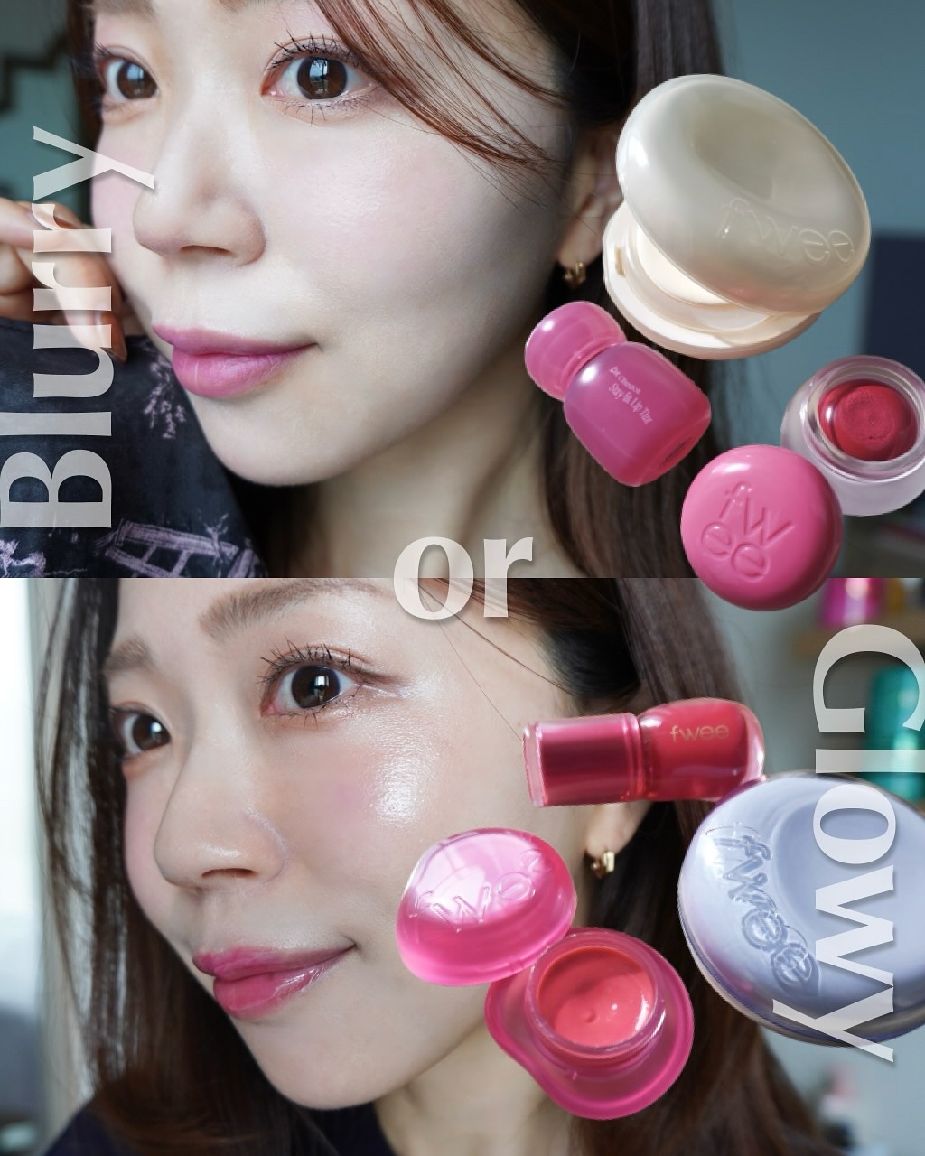 リップアンドチーク ブラーリープリンポット/fwee/口紅を使ったクチコミ（1枚目）