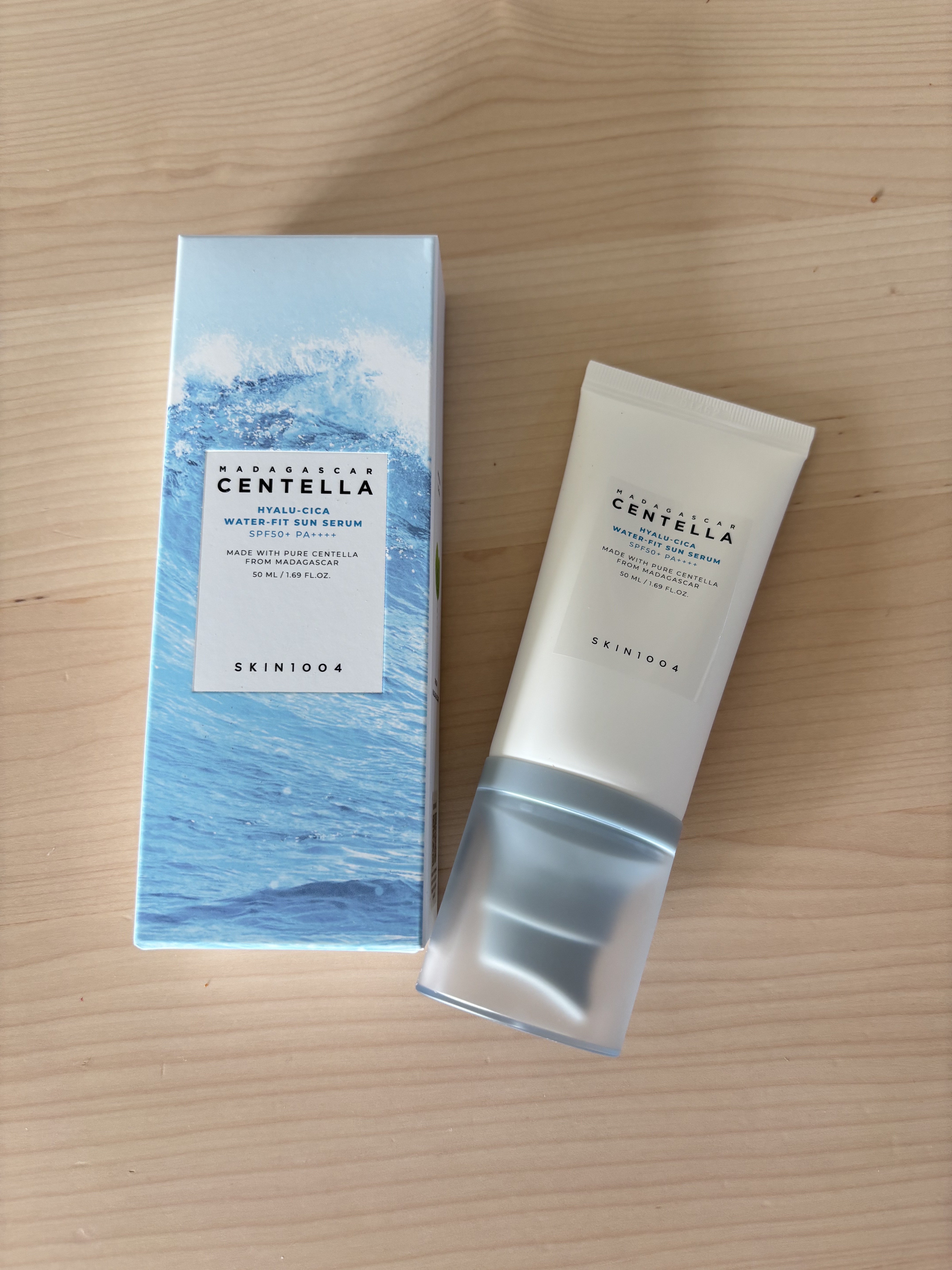 ヒアルーシカ ウォーターフィット サンセラム/SKIN1004/日焼け止めローションを使ったクチコミ（1枚目）