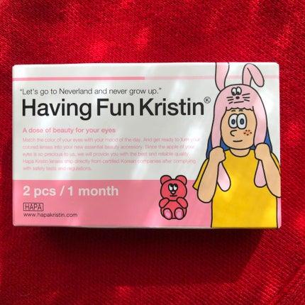 Having Fun Kristin/Hapa kristin/カラーコンタクトレンズを使ったクチコミ(1枚目)