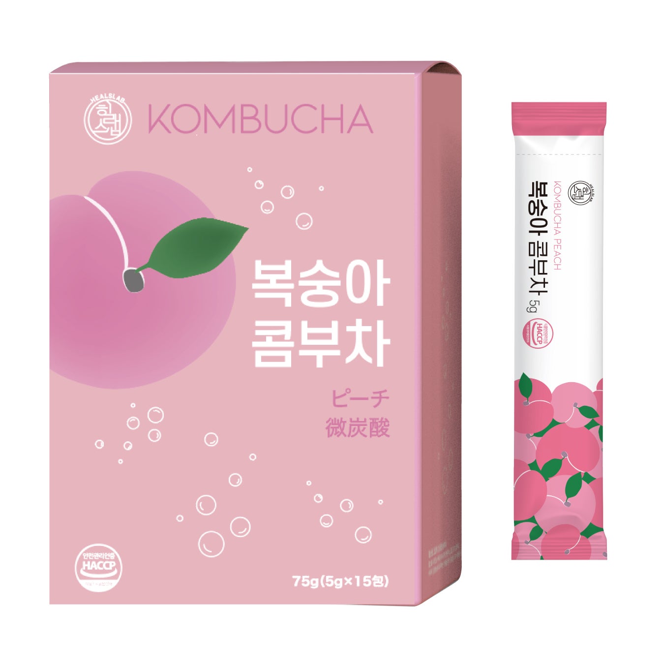HEALSLAB KOMBUCHA ピーチ